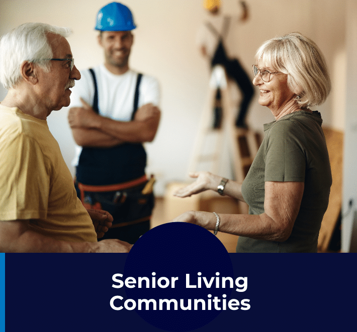 Contractors Speaking with Senior Woman