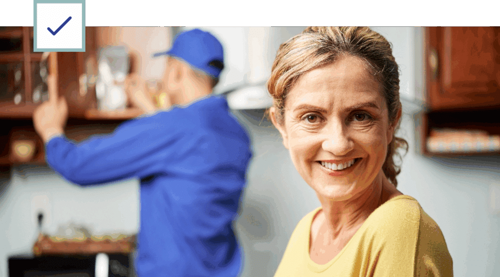 Senior Woman and Mainteannce Worker